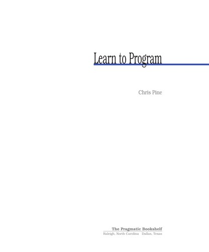Learn to program