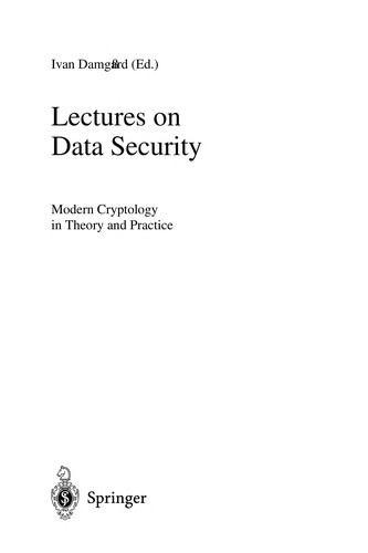 Lectures on Data Security