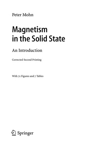 Magnetism in the solid state