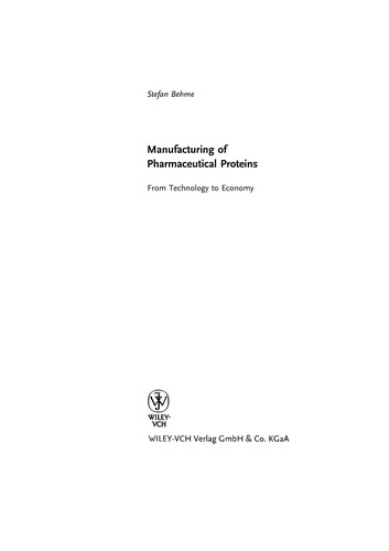 Manufacturing of pharmaceutical proteins