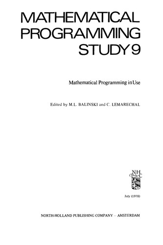 Mathematical programming in use