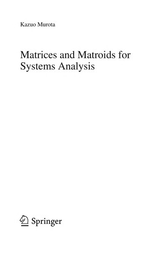 Matrices and matroids for systems analysis