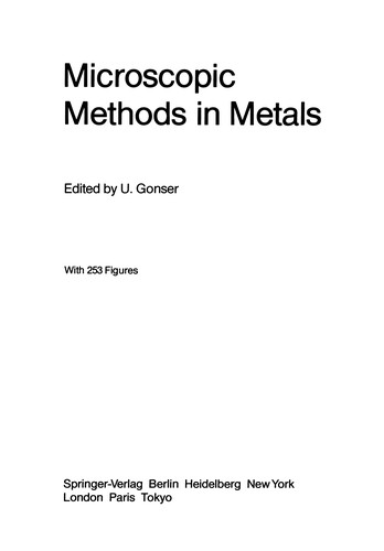 Microscopic Methods in Metals