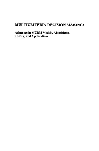Multicriteria Decision Making