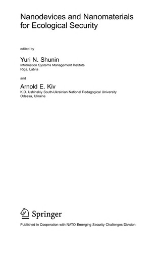 Nanodevices and Nanomaterials for Ecological Security