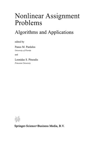 Nonlinear Assignment Problems