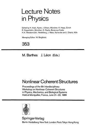 Nonlinear coherent structures