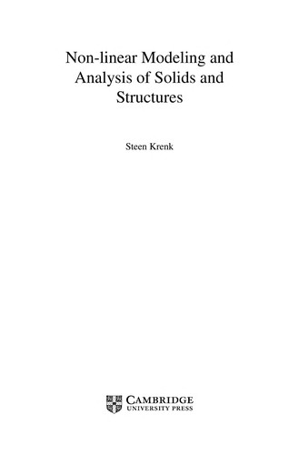 Nonlinear Modelling And Analysis Of Structures And Solids