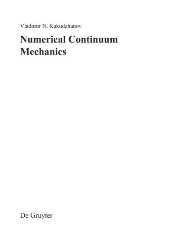 Numerical Continuum Mechanics