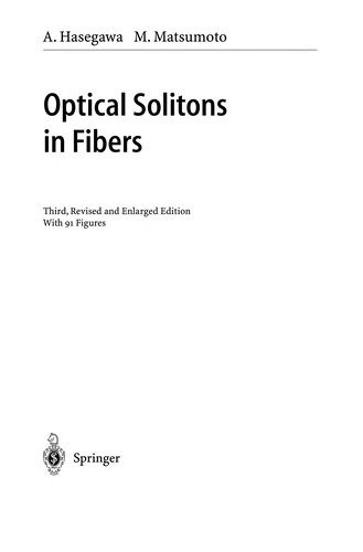 Optical Solitons in Fibers