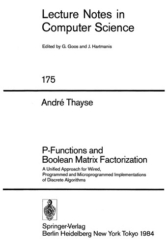 P-functions and Boolean matrix factorization