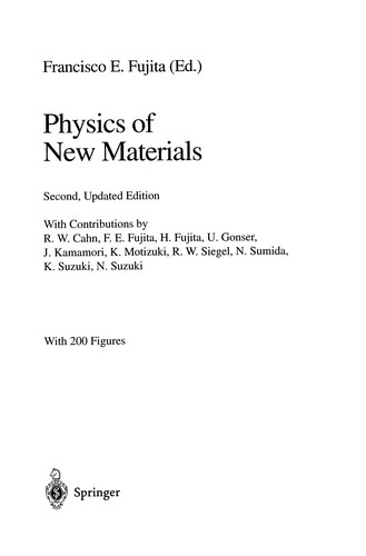 Physics of New Materials