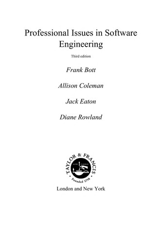 Professional issues in software engineering
