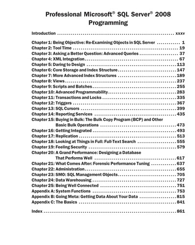 Professional Microsoft SQL server 2008 programming by Robert Vieira cover