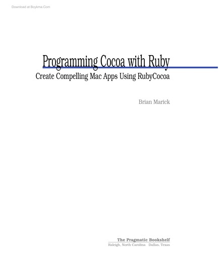 Programming Cocoa with Ruby
