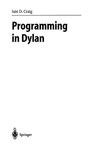 Programming in Dylan