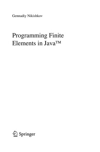 Programming finite elements in JavaTM