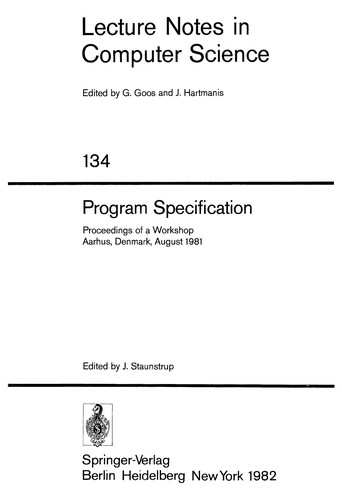 Program specification