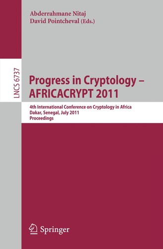 Progress in Cryptology – AFRICACRYPT 2011 by Abderrahmane Nitaj cover