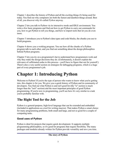 Python for dummies
