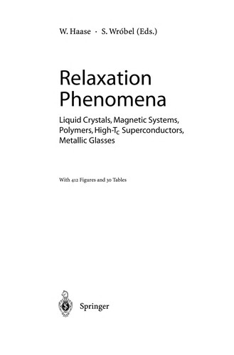 Relaxation Phenomena