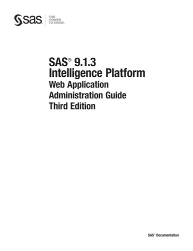 SAS 9.1.3 intelligence platform