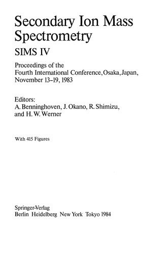 Secondary Ion Mass Spectrometry SIMS IV