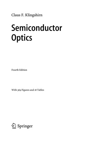 Semiconductor Optics