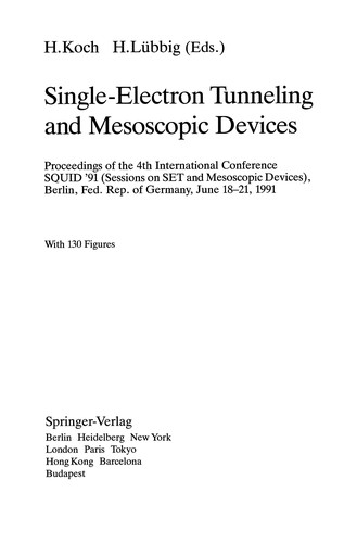 Single-Electron Tunneling and Mesoscopic Devices