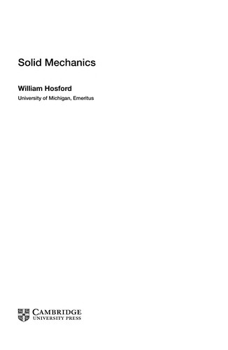 Solid mechanics