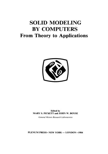 Solid Modeling by Computers