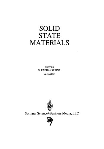 Solid State Materials