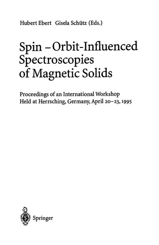 Spin-orbit-influenced spectroscopies of magnetic solids