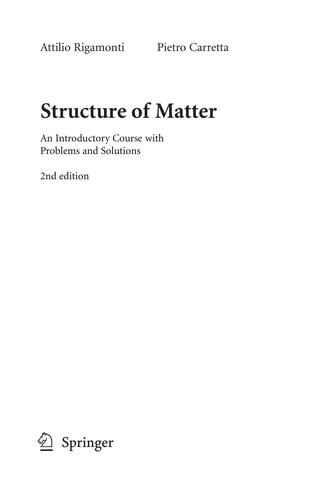 Structure of Matter by Attilio Rigamonti cover