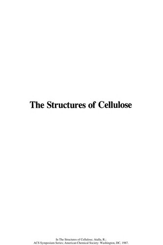 The Structures of cellulose