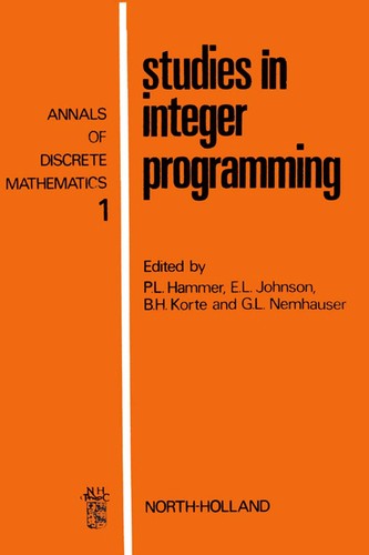Studies in integer programming