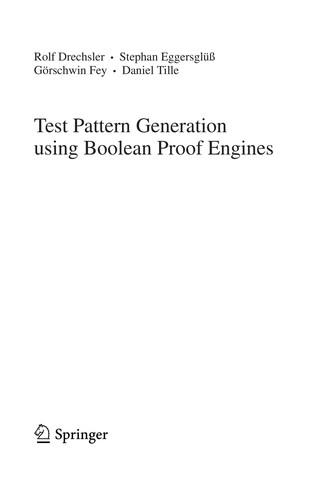 Test pattern generation using Boolean proof engines