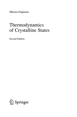 Thermodynamics of Crystalline States