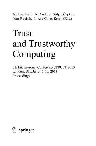 Trust and Trustworthy Computing