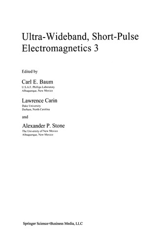 Ultra-Wideband, Short-Pulse Electromagnetics 3