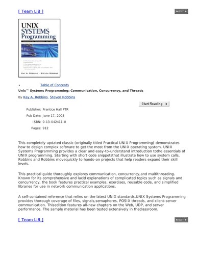 UNIX systems programming