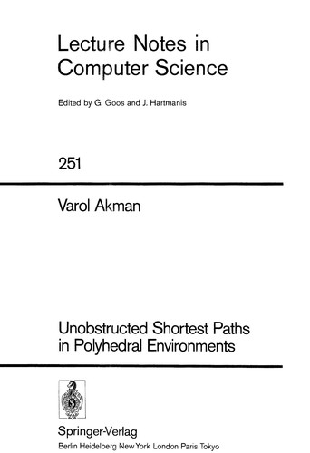 Unobstructed shortest paths in polyhedral environments