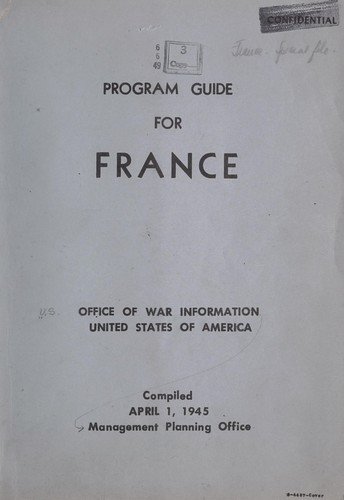 Program guide for France