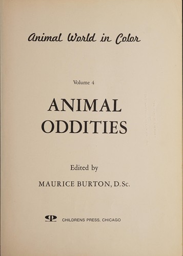Animal oddities by Maurice Burton cover