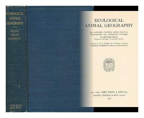 Ecological Animal Geography by Richard Hesse cover