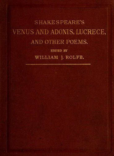 Poems (Lover's Complaint / Passionate Pilgrim / Phoenix and the Turtle / Rape of Lucrece / Venus and Adonis)