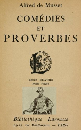 Comédies et proverbes by Alfred de Musset cover