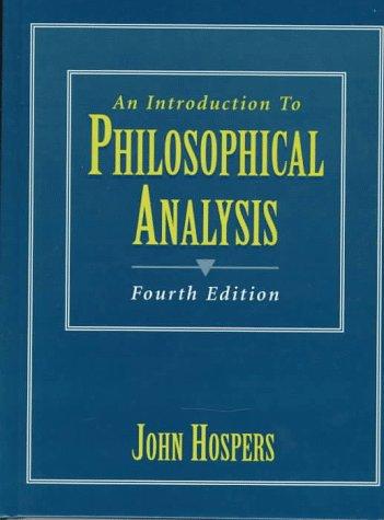 An introduction to philosophical analysis