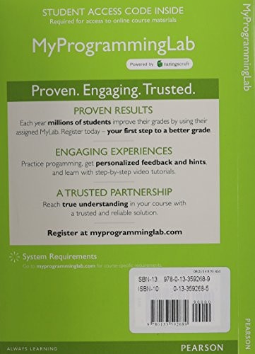 MyLab Programming with Pearson eText -- Access Card -- for Intro to Java Programming, Brief Version
