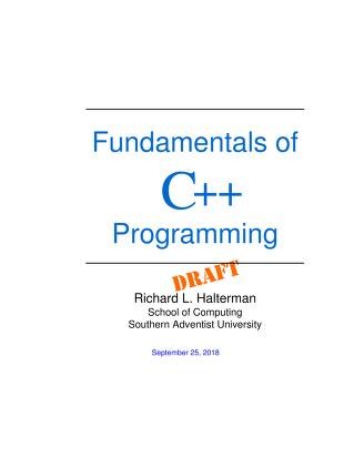 Fundamentals of C++ Programming